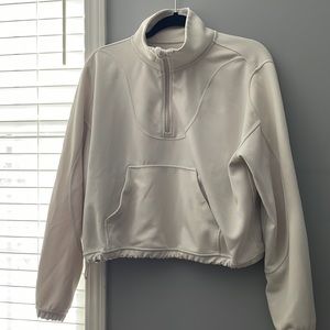 lululemon brushed ribbed softstreme half zip